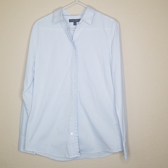 BANANA REPUBLIC STRIPES BLUE RILEY LONG SLEEVES - Picture 1 of 8